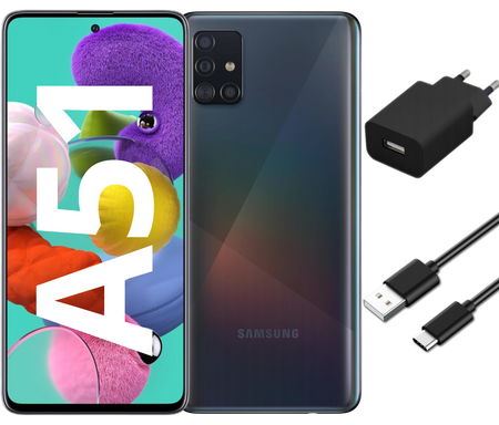 Samsung Galaxy A51 4/128GB 6.50" LTE Dual SIM | SM-A515F/DS | Czarny | A+++