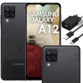 Samsung Galaxy A12 4/64GB LTE 60Hz | SM-A125F/DS | Czarny |