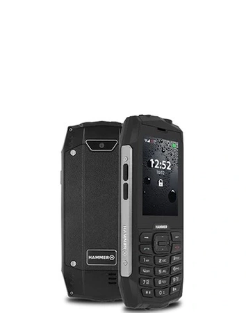 Pancerny telefon komórkowy myPhone HAMMER 4 IP68 | Czarny | A-