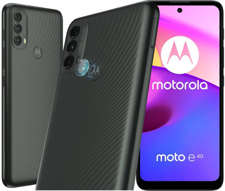 Motorola Moto E40 4/64GB 6.5" 90Hz | XT2159-3 | Czarny | A