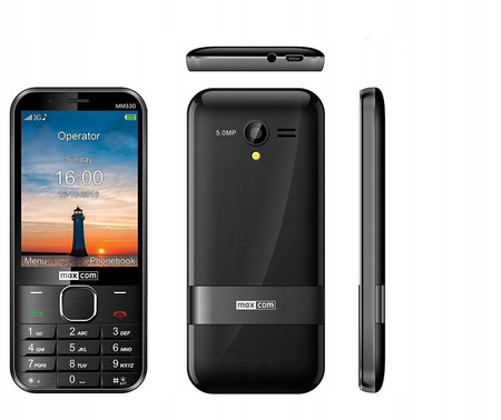 Telefon komórkowy Maxcom MM330 Classic Czarny | A-