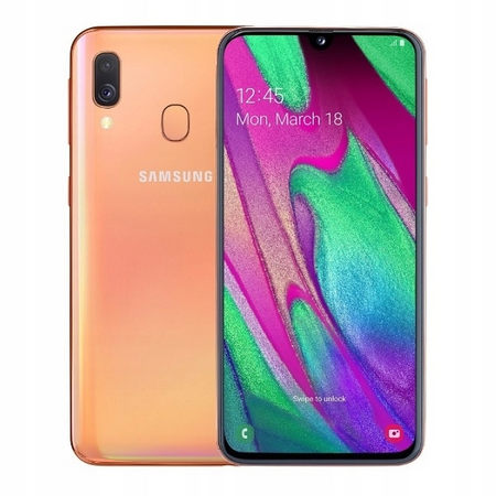 Samsung Galaxy A40 4/64GB | SM-A405FN/DS | Pomarańczowy | A