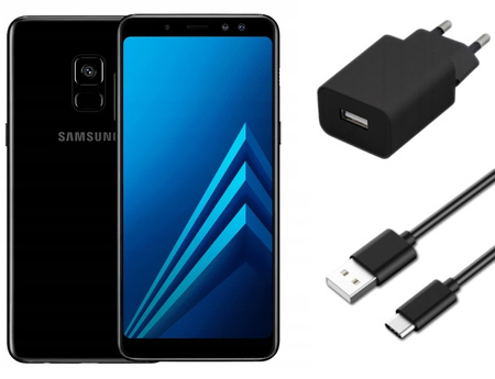 Samsung Galaxy A8 2018 SM-A530/DS LTE Czarny | B